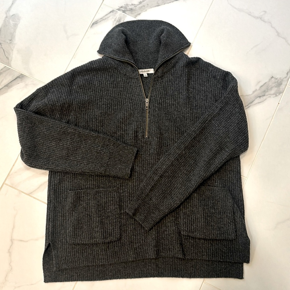 Like New! Madewell half zip sweater - S